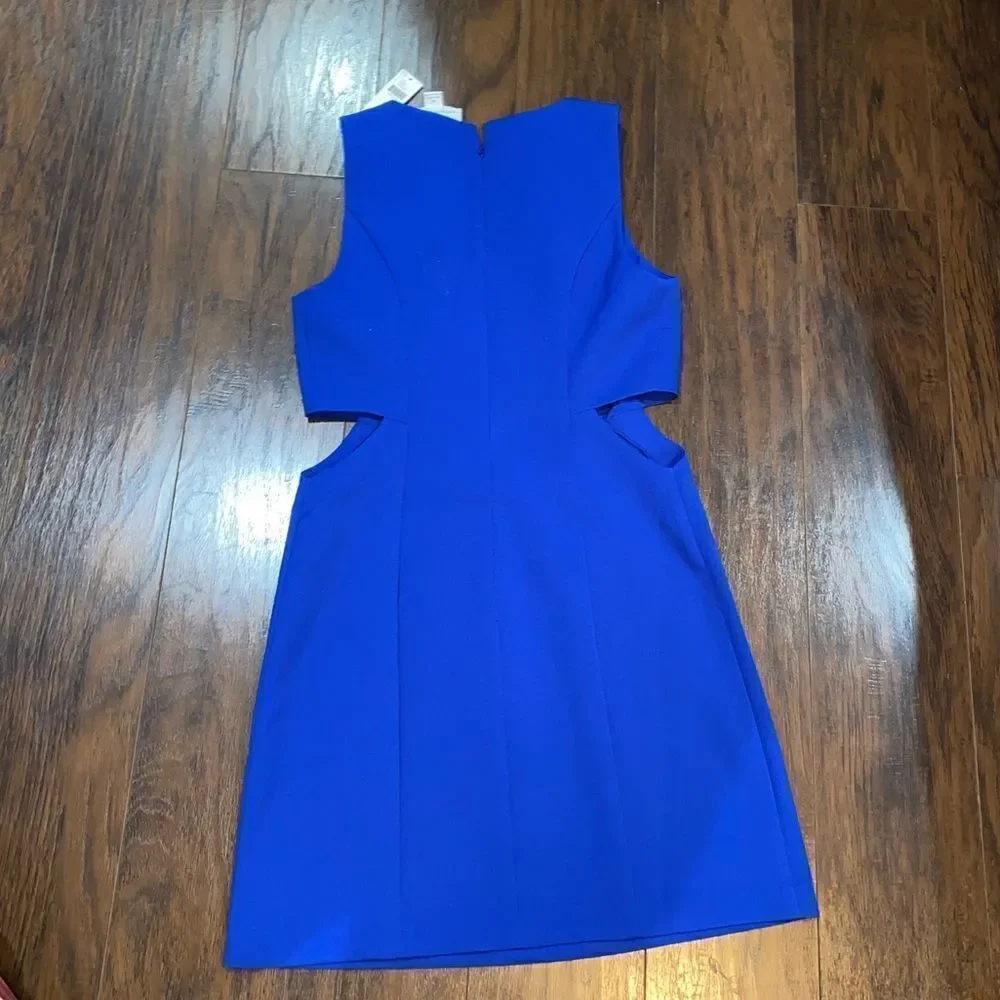 NWT Anthropologie Mare Mare Cut Out Shift Dress Blue Size XS
